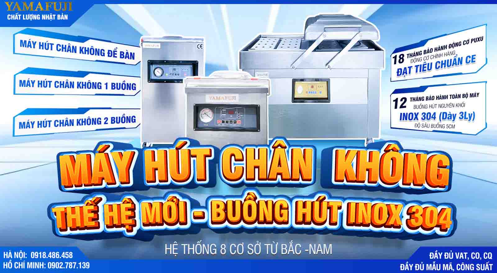 Thiết kế banner trang chủ máy hút chân không