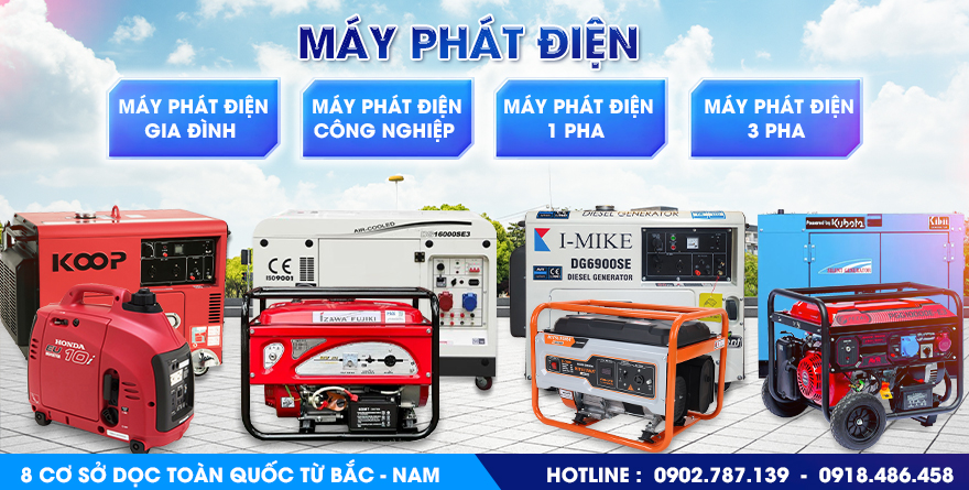 banner trang chủ máy phát điện