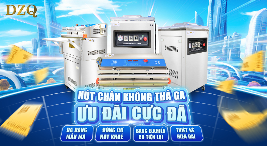 Thiết kế banner trang chủ máy hút chân không