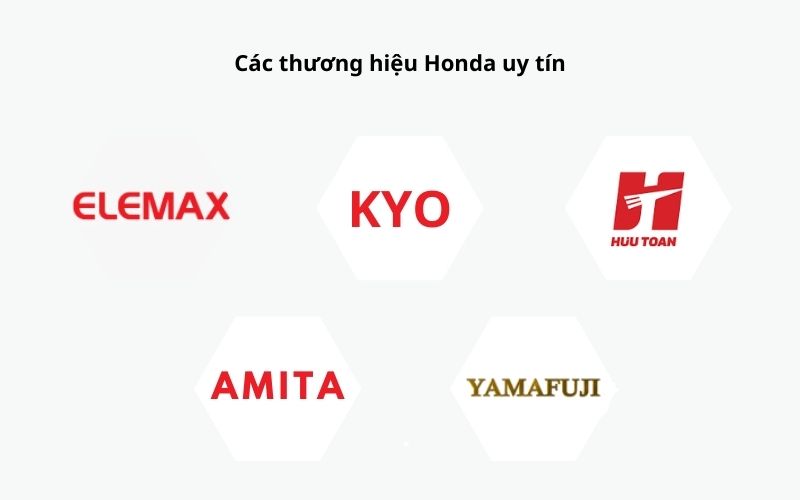 Các thương hiệu máy phát Honda uy tín