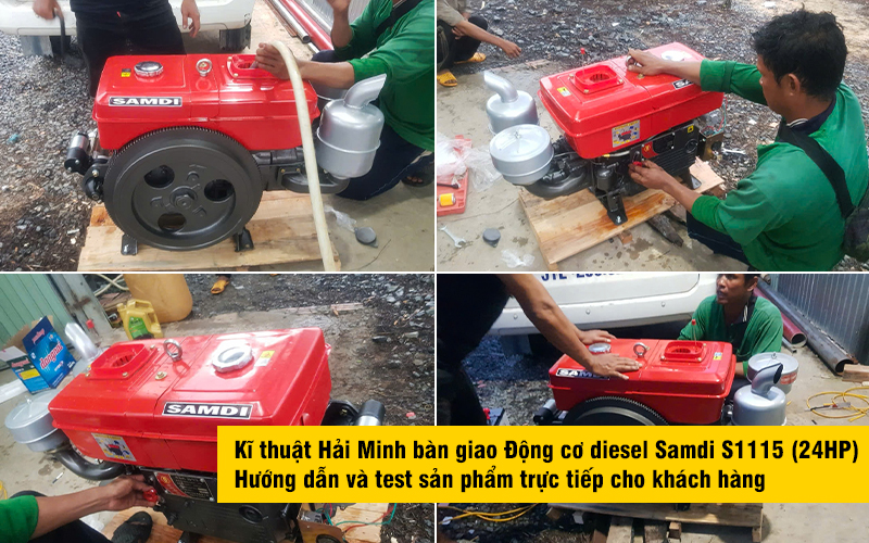 kĩ thuật bàn giao Động cơ diesel Samdi S1115 (24HP)