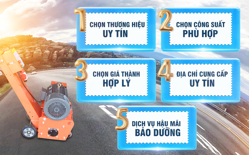 Tiêu chí lựa chọn máy băm nền bê tông