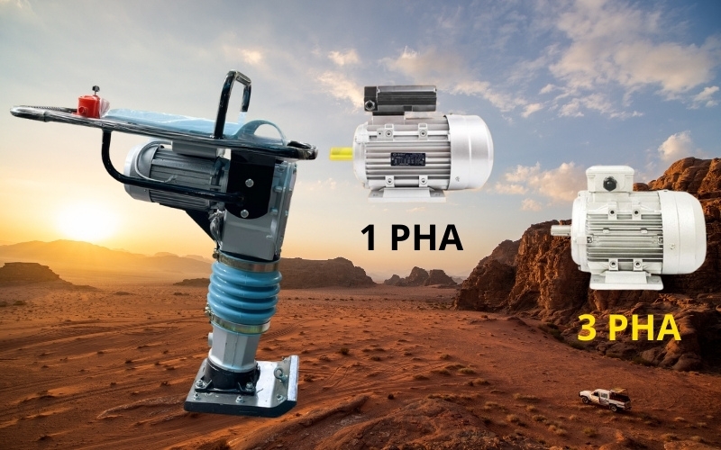 Cơ chế khác biệt giữa đầm điện 1 pha và 3 pha