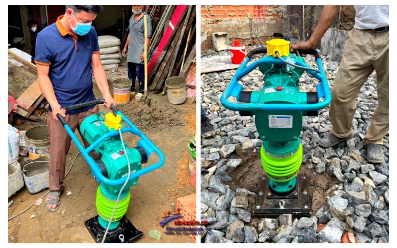 Đầm cóc chạy điện HCD100 (1 pha)