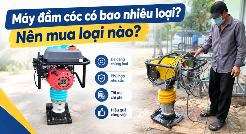 Máy đầm cóc có bao nhiêu loại? nên mua loại nào?