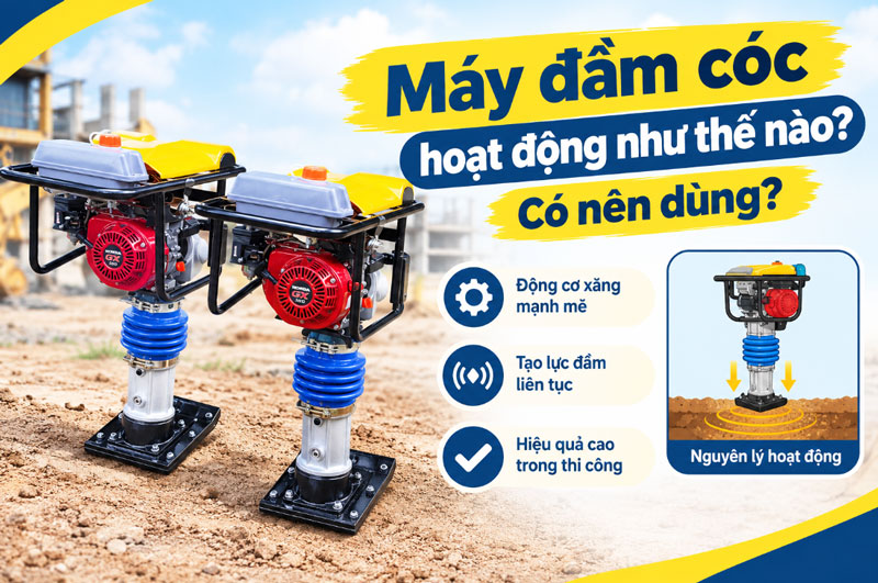 Máy đầm cóc hoạt động như thế nào? có nên dùng