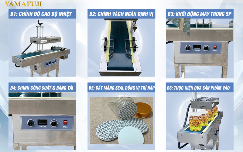 Hướng dẫn sử dụng đúng cách máy dán màng seal Yamafuji LGYF-1900B