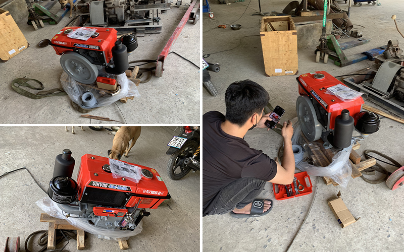 Kĩ thuật hải minh bàn giao Động cơ diesel RV165-2N