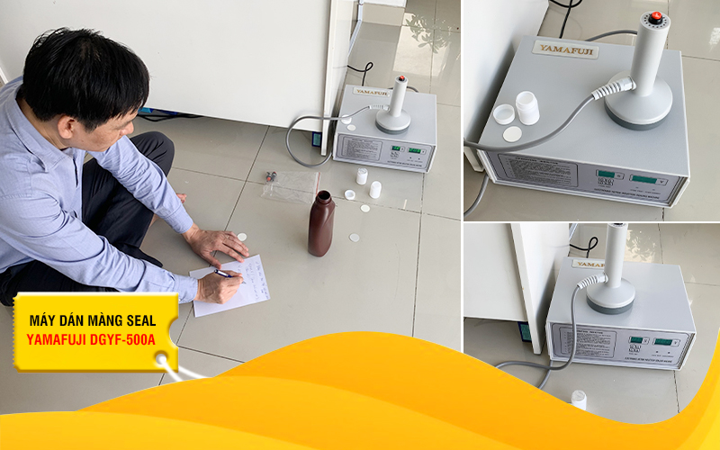 Kĩ thuật hải minh bàn giao Máy Dán Màng Seal Yamafuji DGYF-500A