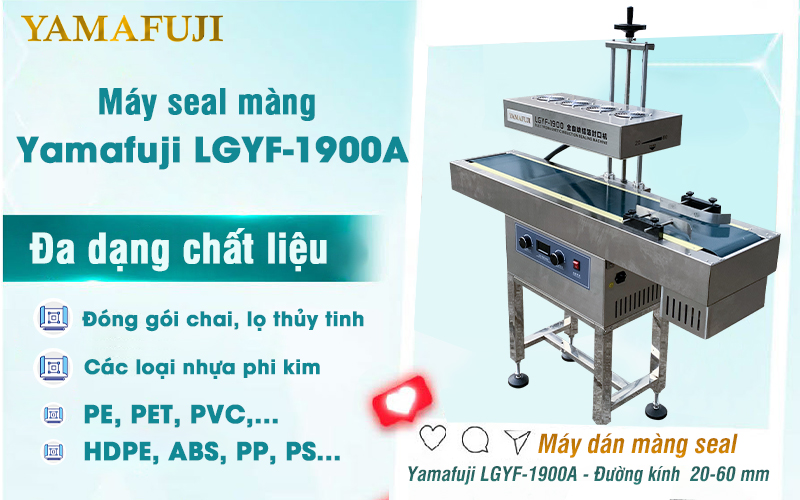 chất liệu Máy dán màng seal Yamafuji LGYF-1900A