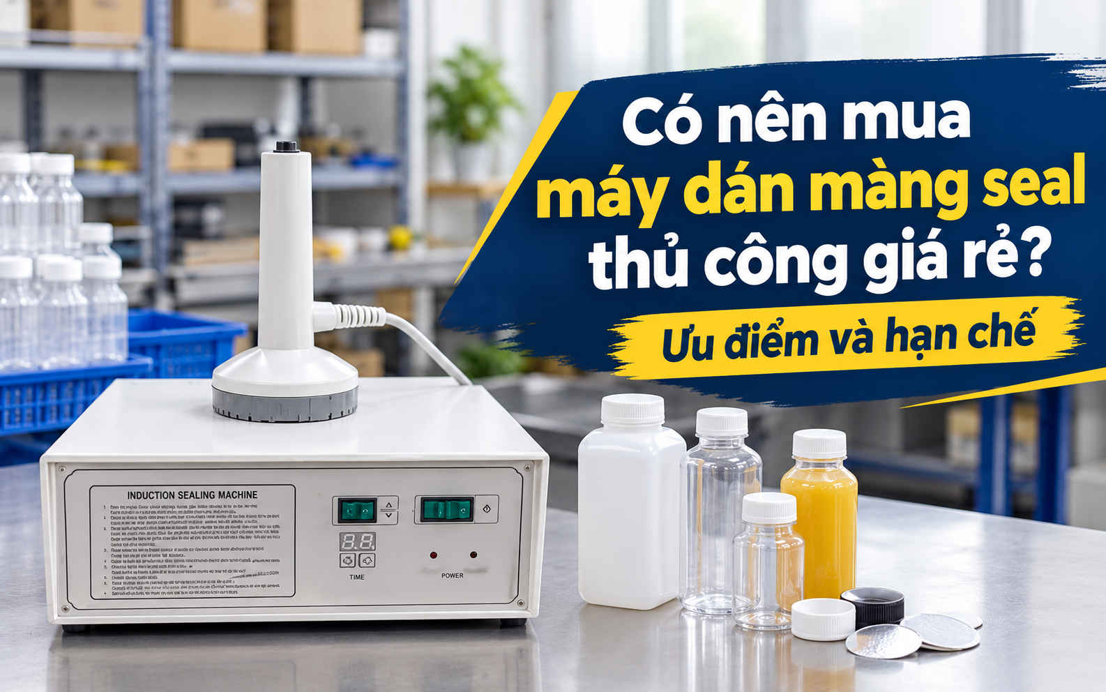 Có nên mua máy dán màng seal thủ công giá rẻ?