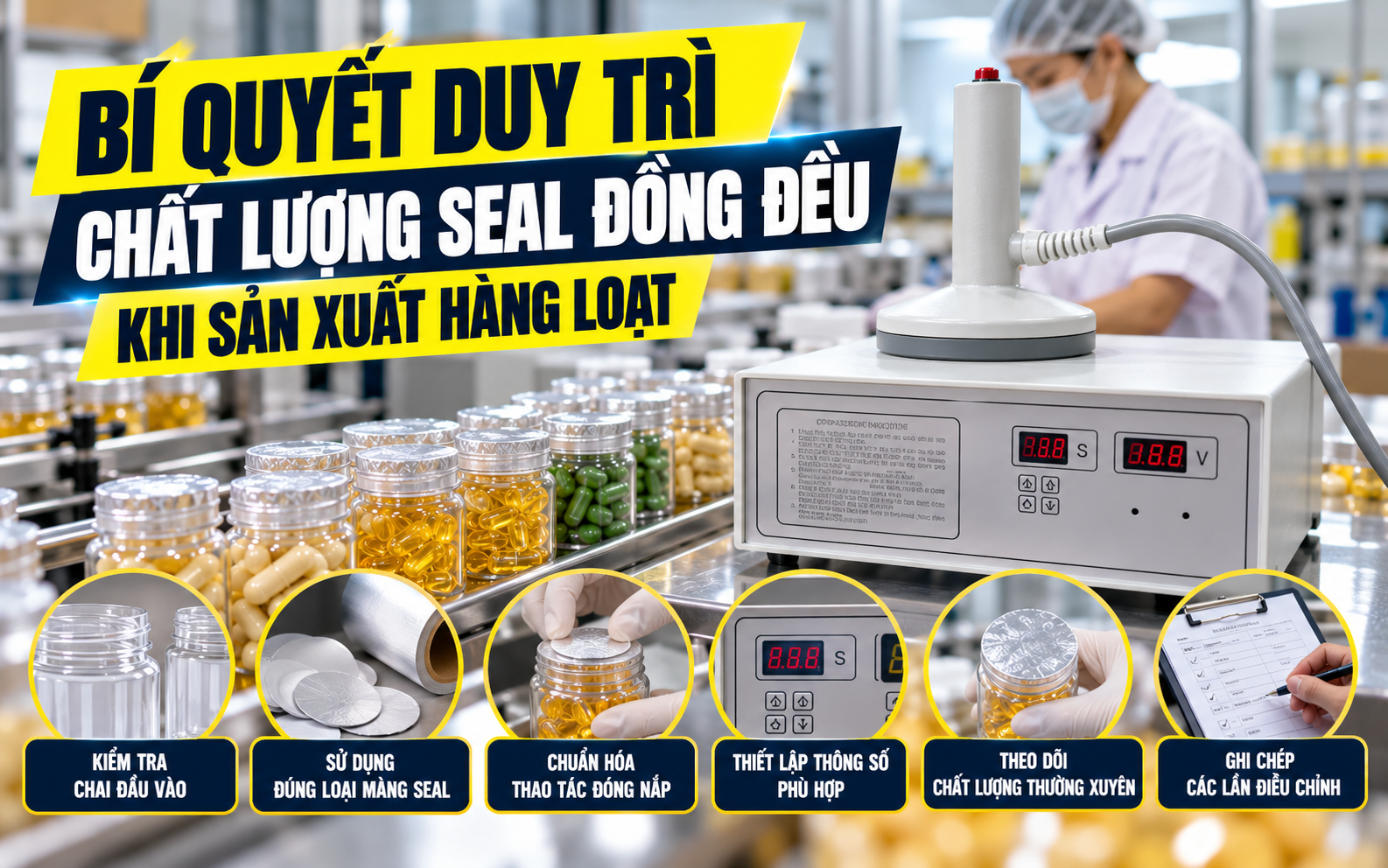 Bí quyết duy trì chất lượng seal đồng đều khi sản xuất hàng loạt