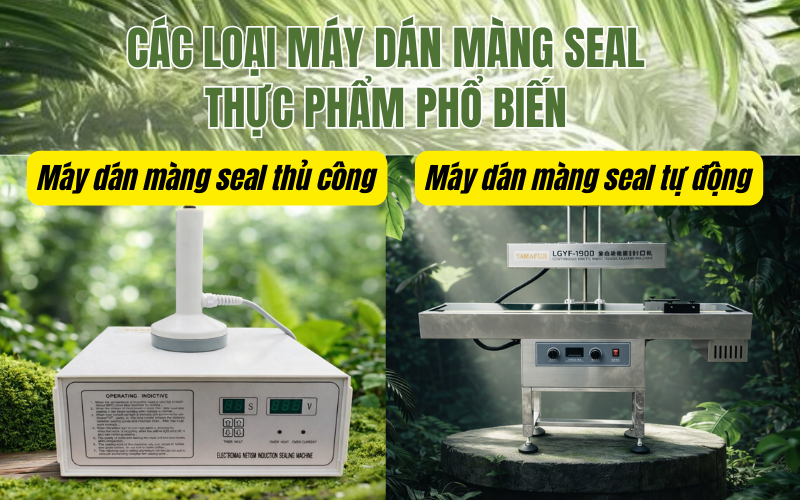 Dán màng seal thực phẩm chọn máy nào?