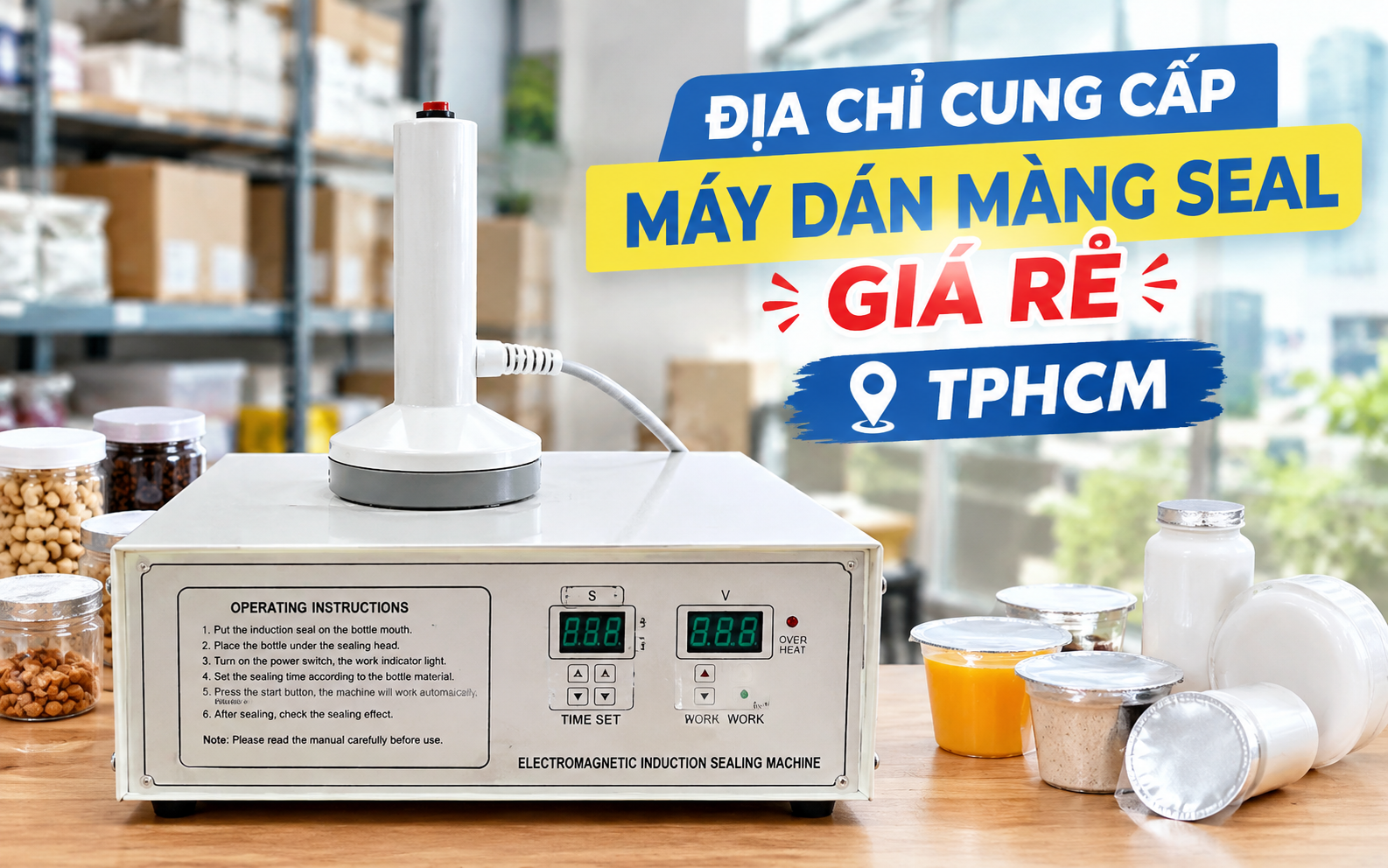 Địa chỉ cung cấp máy dán màng seal giá rẻ tại TPHCM
