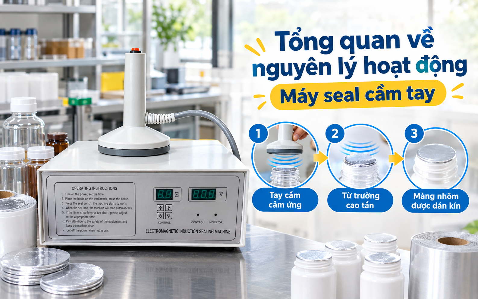 Tổng quan về nguyên lý hoạt động của máy seal cầm tay