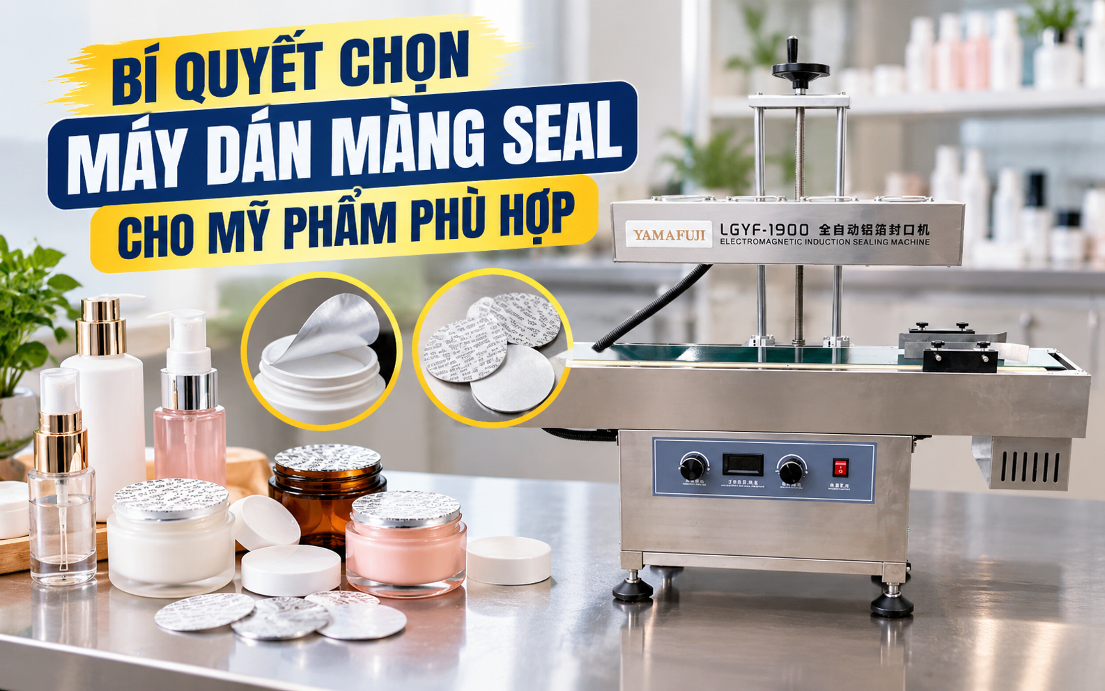 Bí quyết chọn máy dán màng seal cho mỹ phẩm phù hợp
