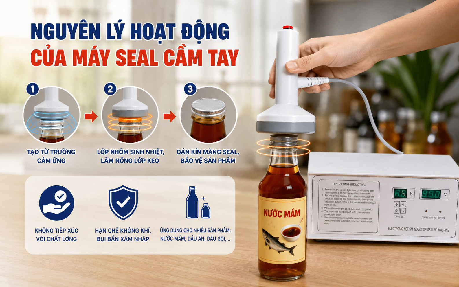 Nguyên lý hoạt động của máy seal cầm tay