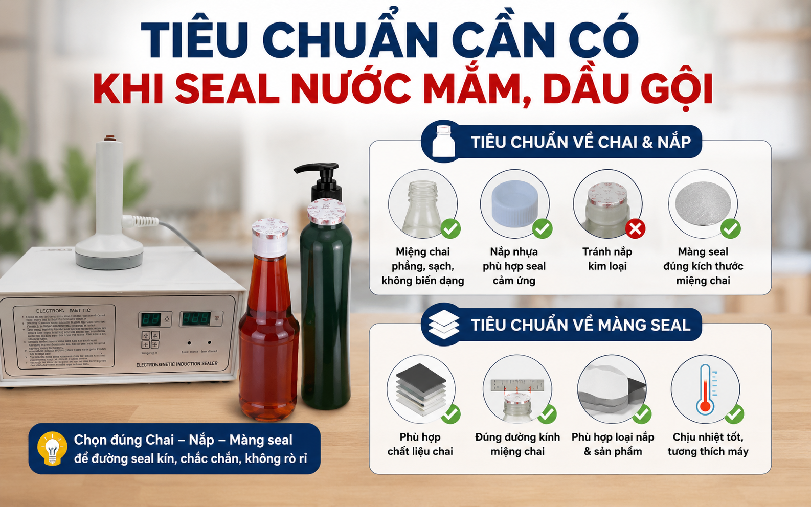 Tiêu chuẩn cần có khi siêu nước mắm, dầu gội