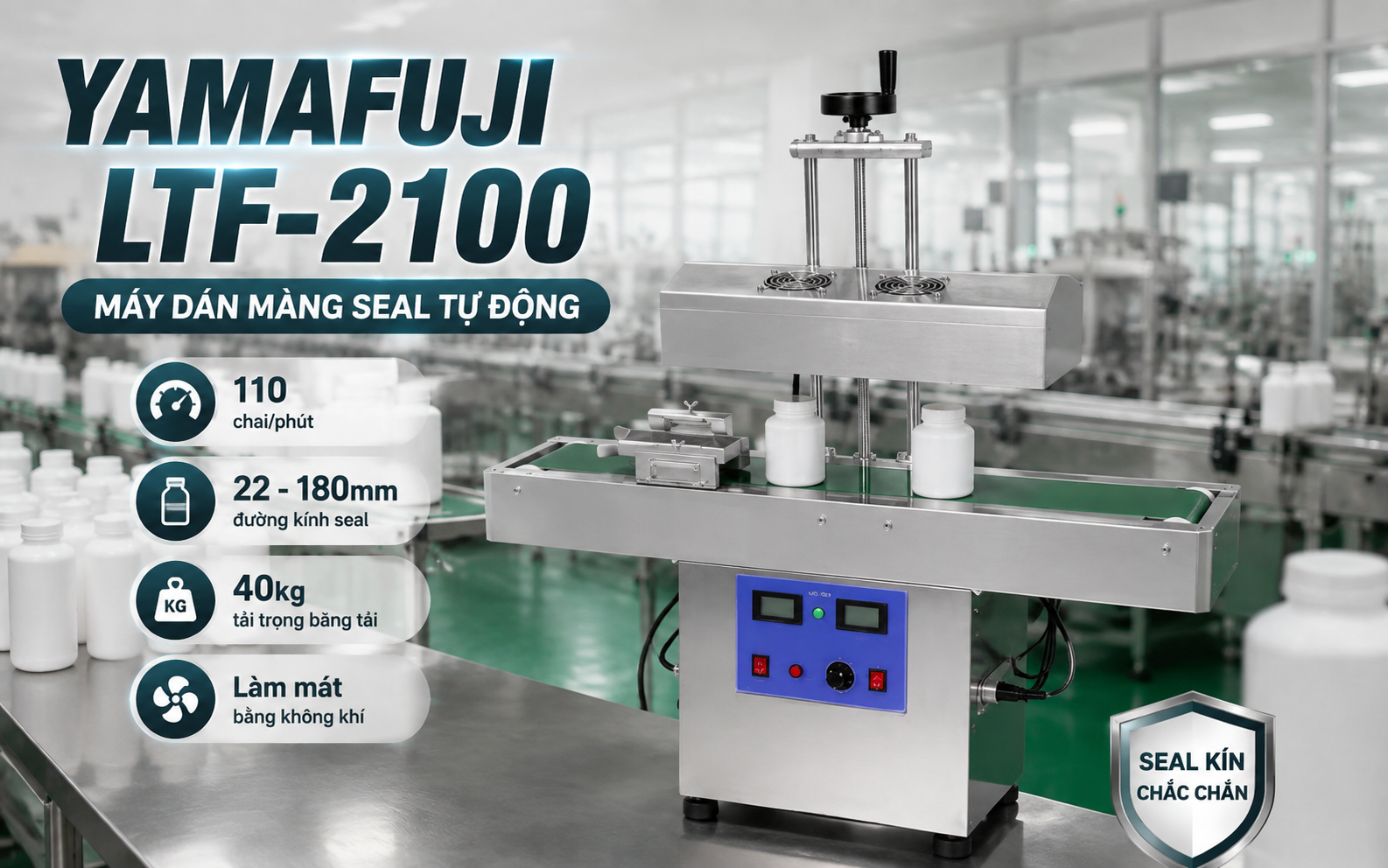 Máy dán màng seal tự động Yamafuji LTF-2100