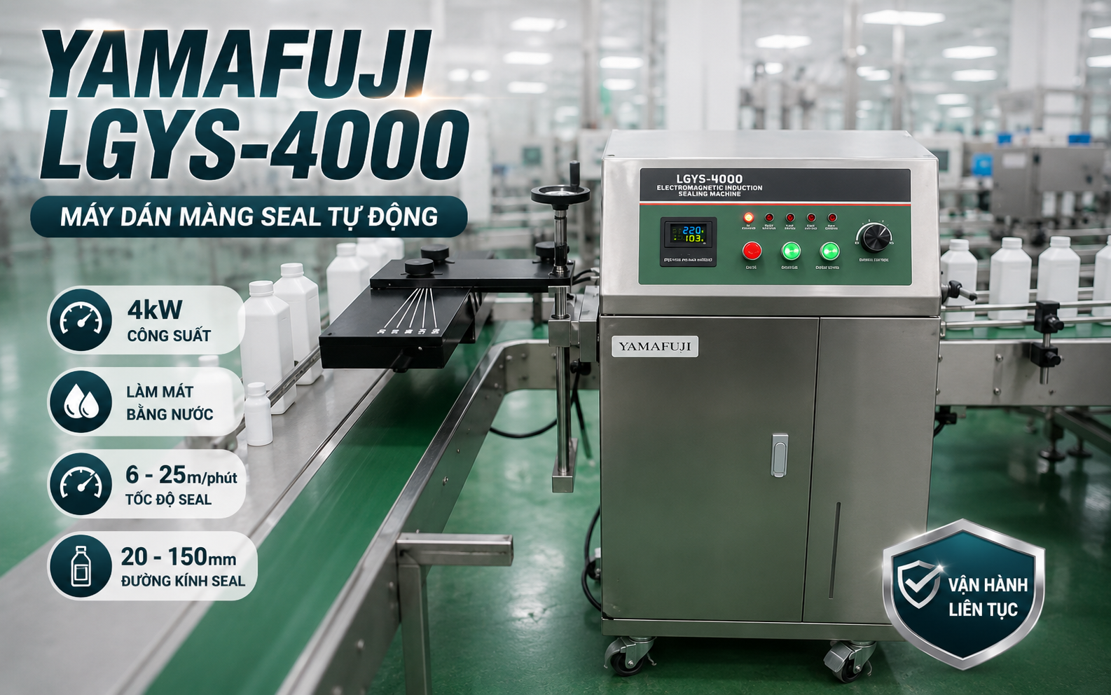 Máy dán màng seal tự động Yamafuji LGYS-4000