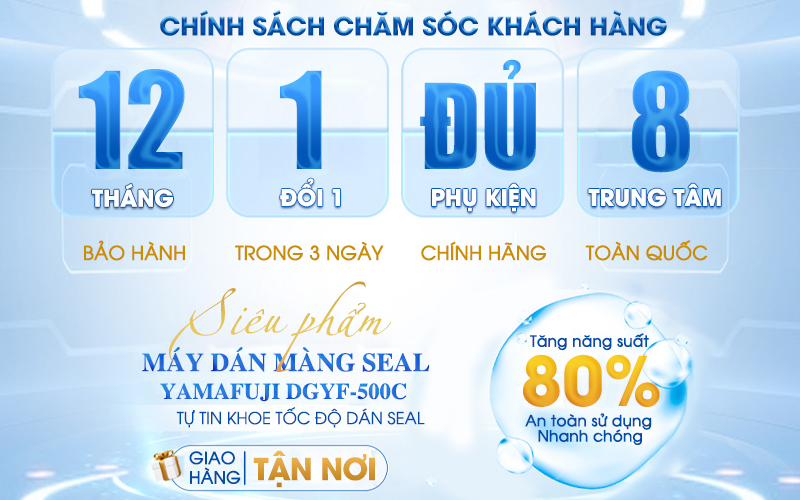 Máy dán màng seal Yamafuji DGYF-500C