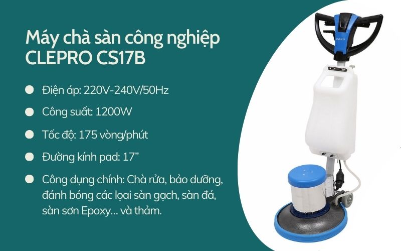 Máy đánh sàn Clepro C17B
