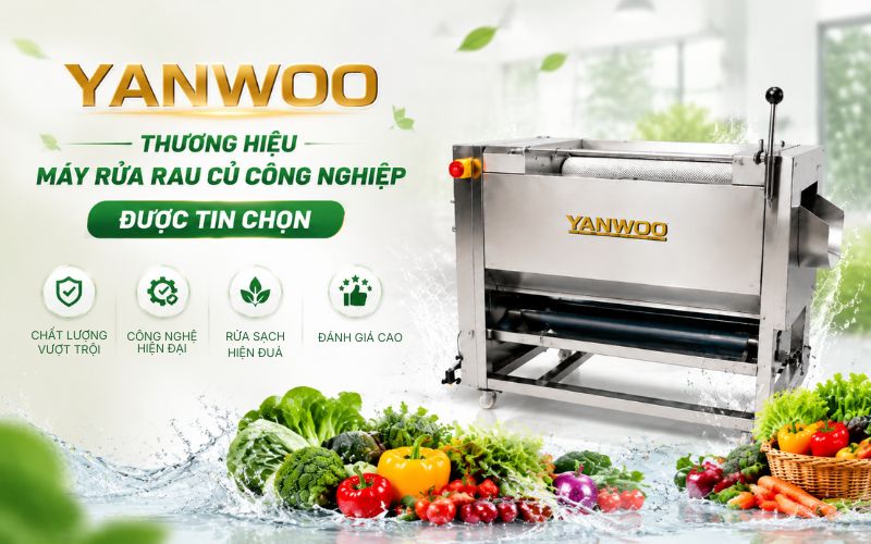Yanwoo - Thương hiệu máy rửa rau củ công nghiệp được tin chọn