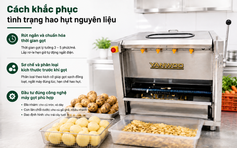 Cách khắc phục tình trạng hao hụt nguyên liệu