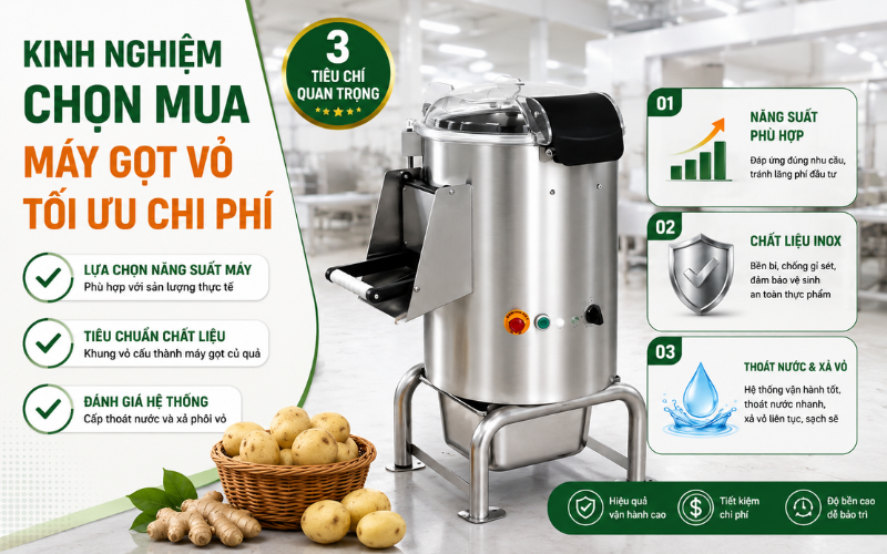 Kinh Nghiệm Mua Máy Gọt Củ Quả Bền, Gọt Vỏ Khỏe Giá Tốt