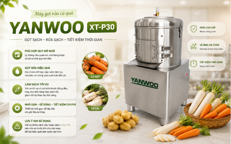 Máy gọt rửa củ quả Yanwoo XT-P30