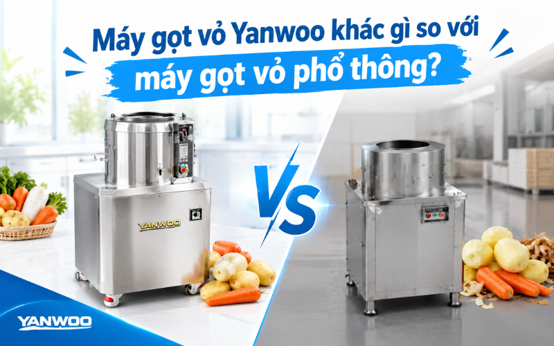 Máy gọt vỏ Yanwoo khác gì so với máy gọt vỏ phổ thông?