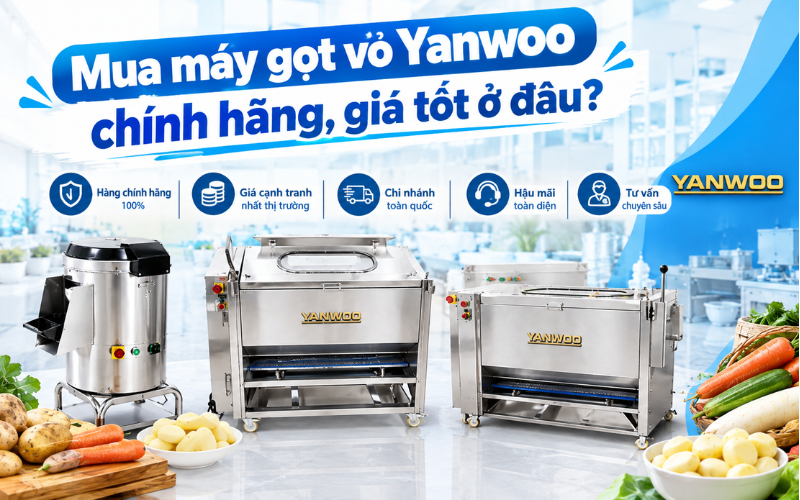 Mua máy gọt vỏ Yanwoo chính hãng, giá tốt ở đâu?