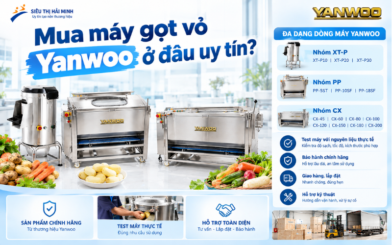 Mua máy gọt vỏ Yanwoo ở đâu uy tín