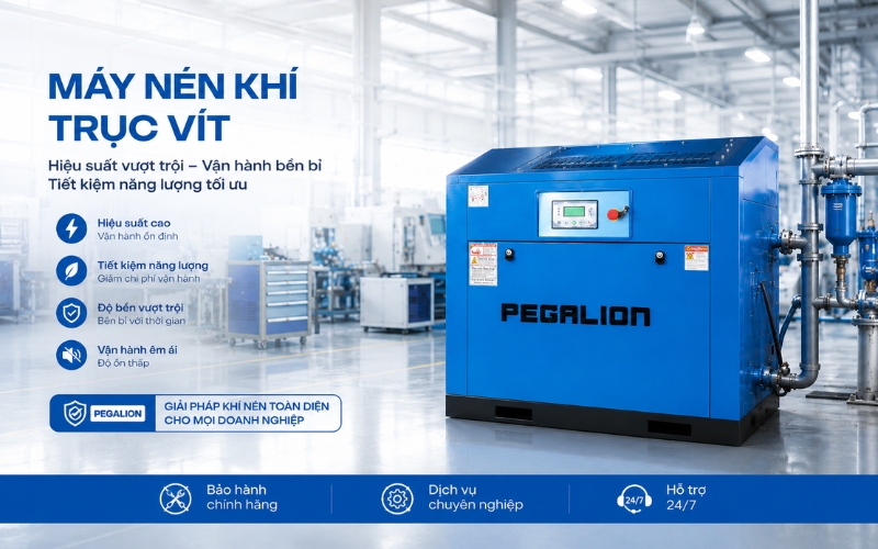 Tính năng nổi bật của máy nén khí PEGALION TMBT-150HP