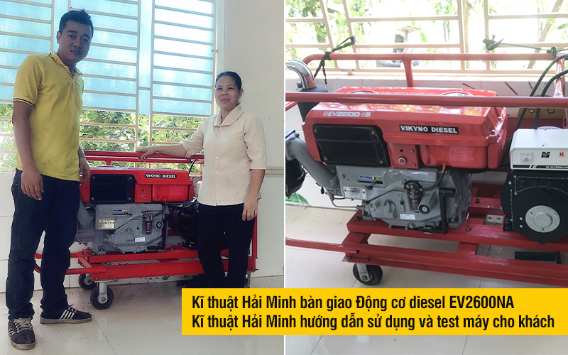 Kĩ thuật Hải Minh bàn giao Động cơ diesel EV2600NA