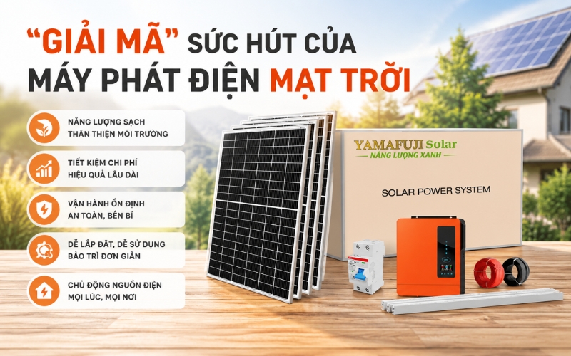 Giải mã sức hút của máy phát điện mặt trời