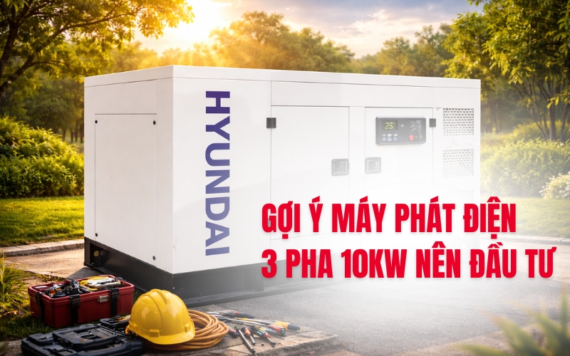Gợi ý Máy Phát Điện 3 Pha 10kw Nên Đầu Tư