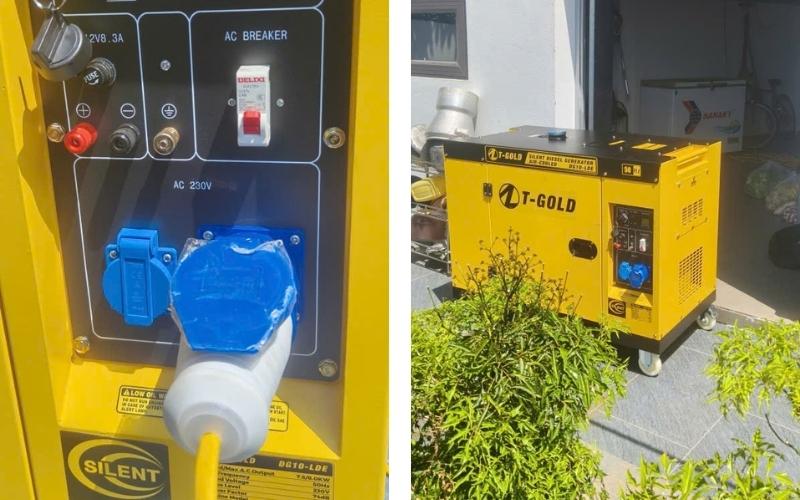Khởi động máy phát điện