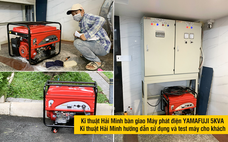 kĩ thuật hải minh bàn giao Máy phát điện YAMAFUJI 5KVA