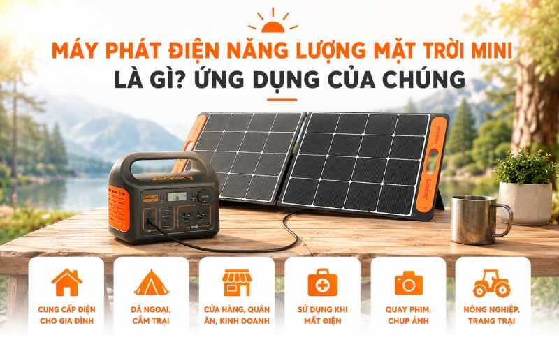 Máy phát điện năng lượng mặt trời mini là gì.Ứng dụng của chúng