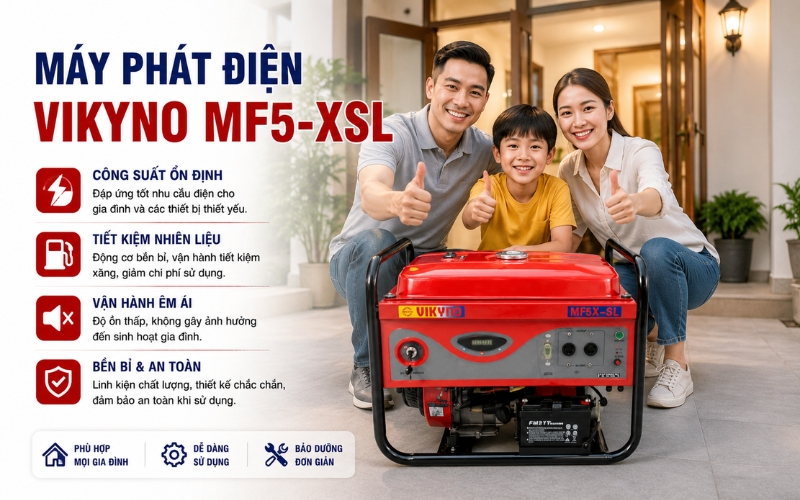 Máy phát điện VIKYNO MF5-XSL
