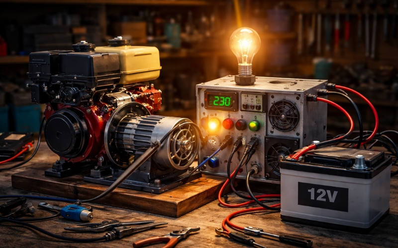 Nguy hiểm tiền ẩn của tự chế máy phát điện