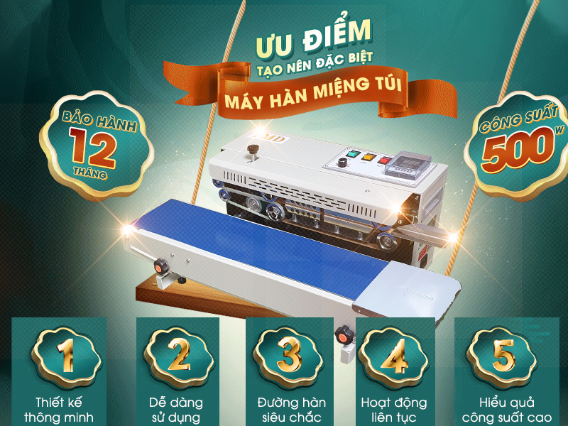 Ưu điểm vượt trội của máy hàn túi liên tục FR-900 TMD