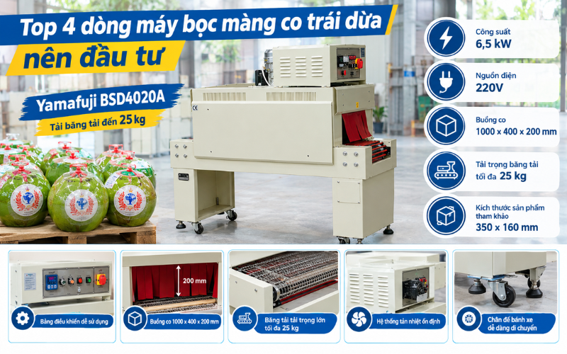 Yamafuji BSD4020A - băng tải đến 25 kg