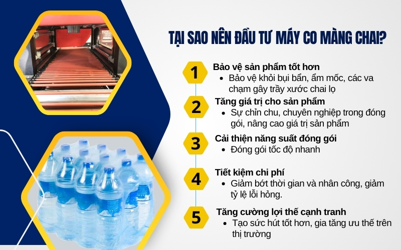 Tại sao nên đầu tư máy co màng chai