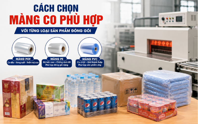 Cách chọn màng co phù hợp với từng loại sản phẩm đóng gói