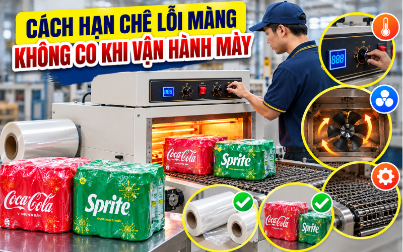  Cách hạn chế lỗi màng không co khi vận hành máy