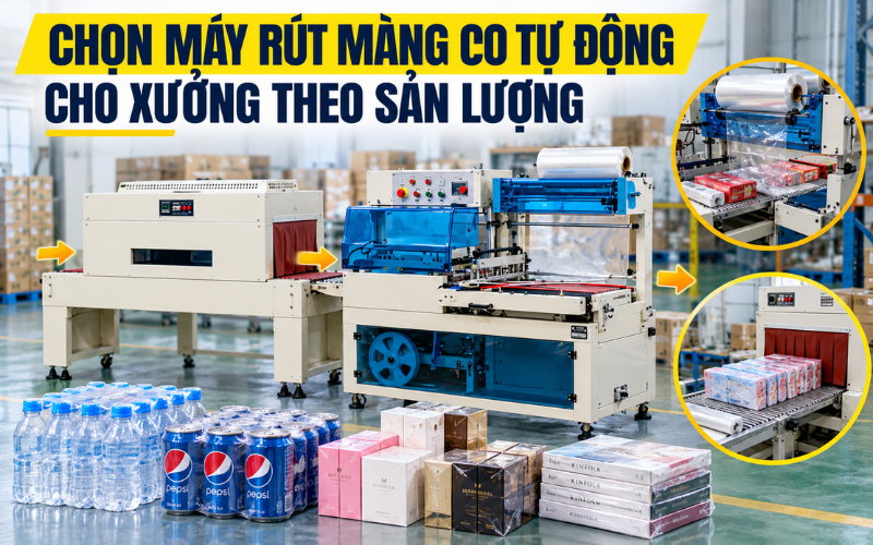  Dây chuyền cắt hàn và co nhiệt riêng biệt