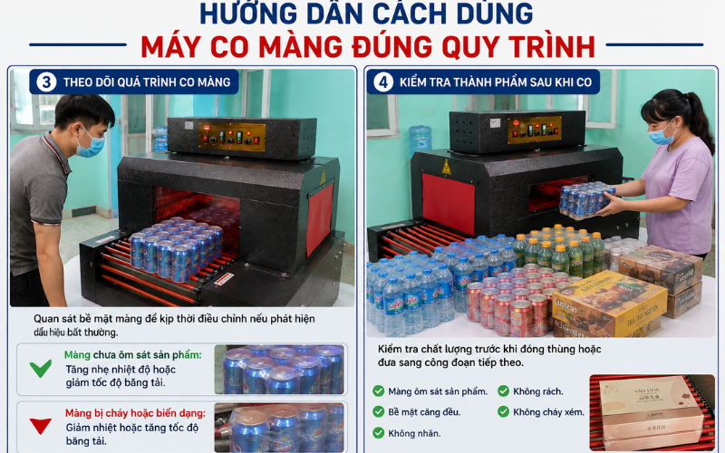 Hướng dẫn cách dùng máy bọc màng co