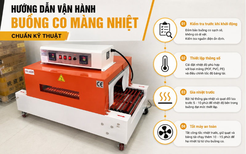 Hướng dẫn vận hành buồng co màng nhiệt chuẩn kỹ thuật